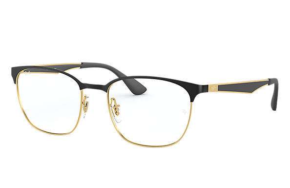 Ray ban gold and black fashion eyeglasses