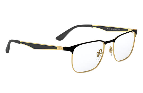 Ray-Ban Square RX 6363 Eyeglasses Replacement Pair Of Sides