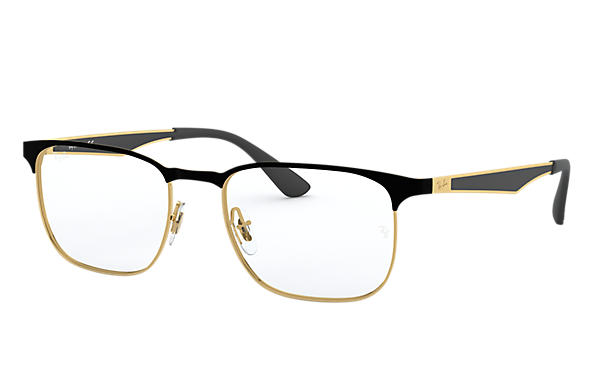 Black and gold ray bans eyeglasses hotsell