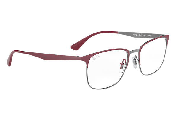 Ray-Ban Square RX 6421 Eyeglasses Replacement Pair Of Sides