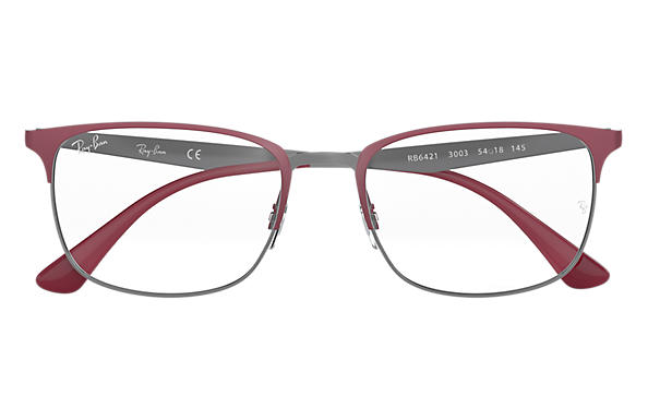 Ray-Ban Square RX 6421 Eyeglasses Replacement Pair Of Sides