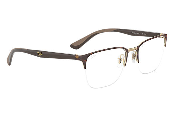 Ray-Ban Square RX 6428 Eyeglasses Replacement Pair Of Sides