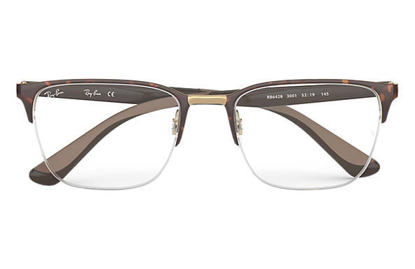 Ray-Ban Square RX 6428 Eyeglasses Replacement Pair Of Sides