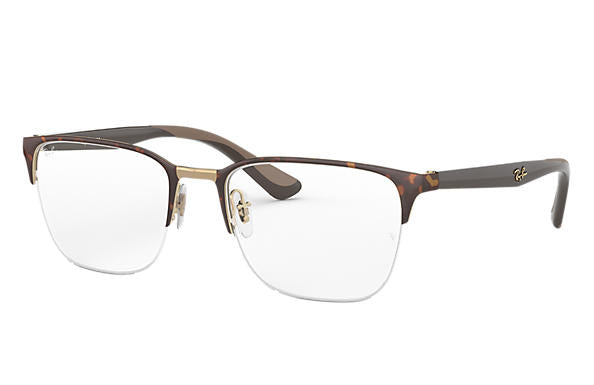 Ray-Ban Square RX 6428 Eyeglasses Replacement Pair Of Sides