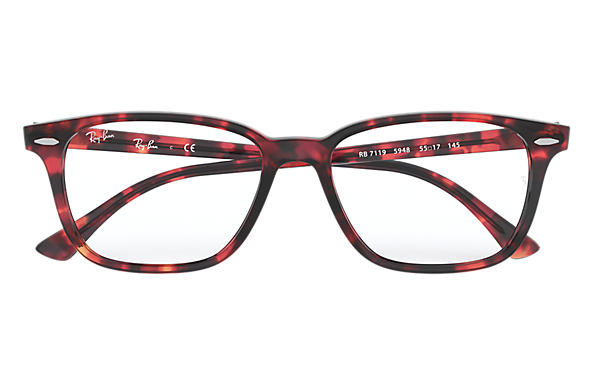 Ray-Ban Square RX 7119 Eyeglasses Replacement Pair Of Sides