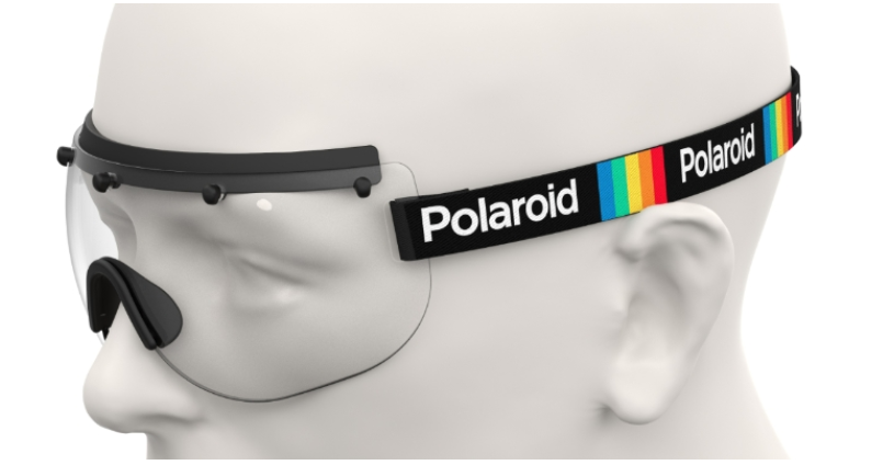 Polaroid Stay Safe 1 Face shield covid 19 protection Side view