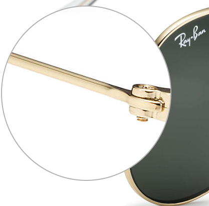 Ray ban 2024 sunglasses screw size